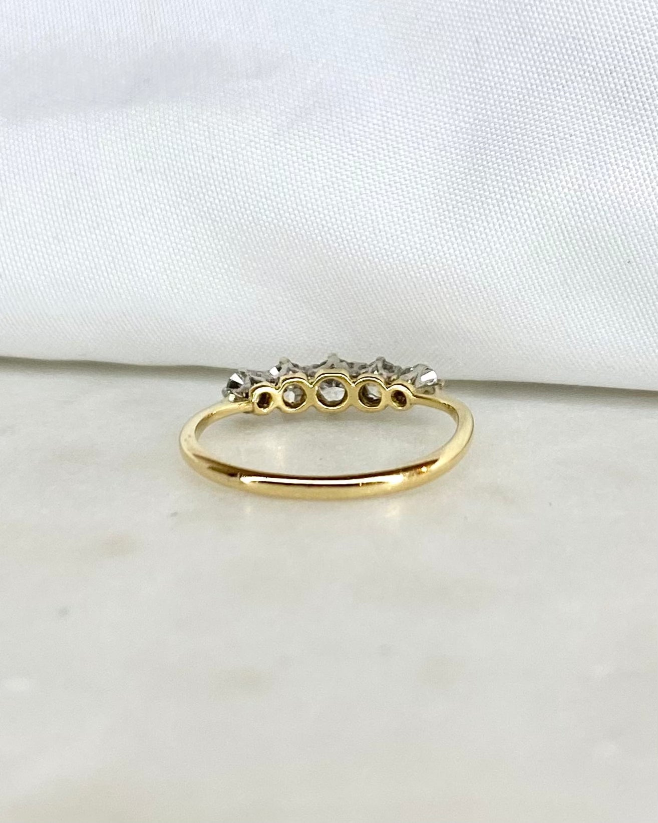 Bague Riviere 5 diamants "June"