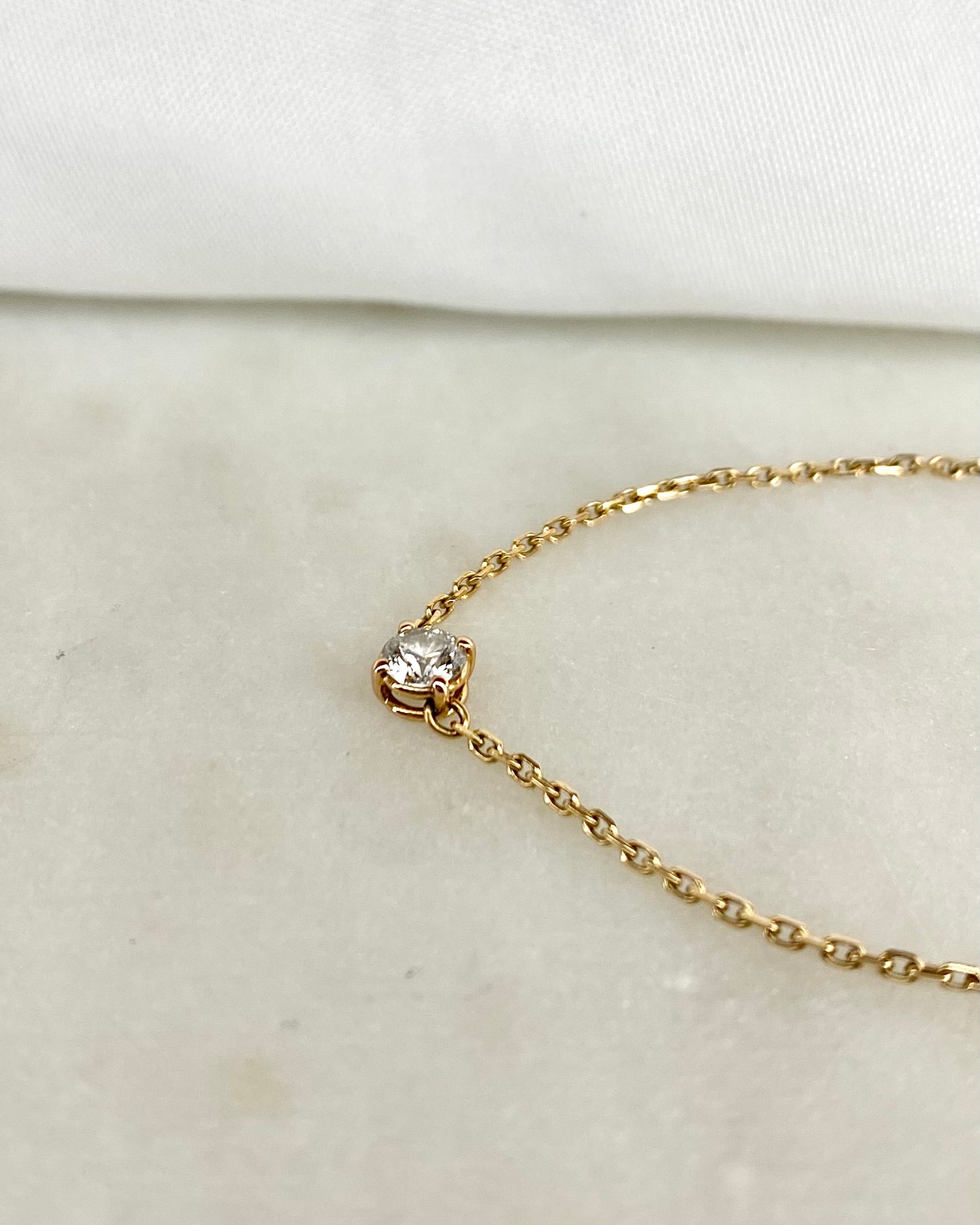 Bracelet Diamant 0.20 carat &amp; or 18 carats &quot;Bertille&quot;