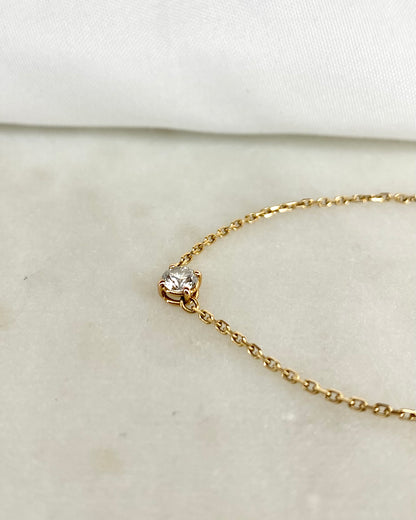 Bracelet Diamant 0.20 carat &amp; or 18 carats &quot;Bertille&quot;