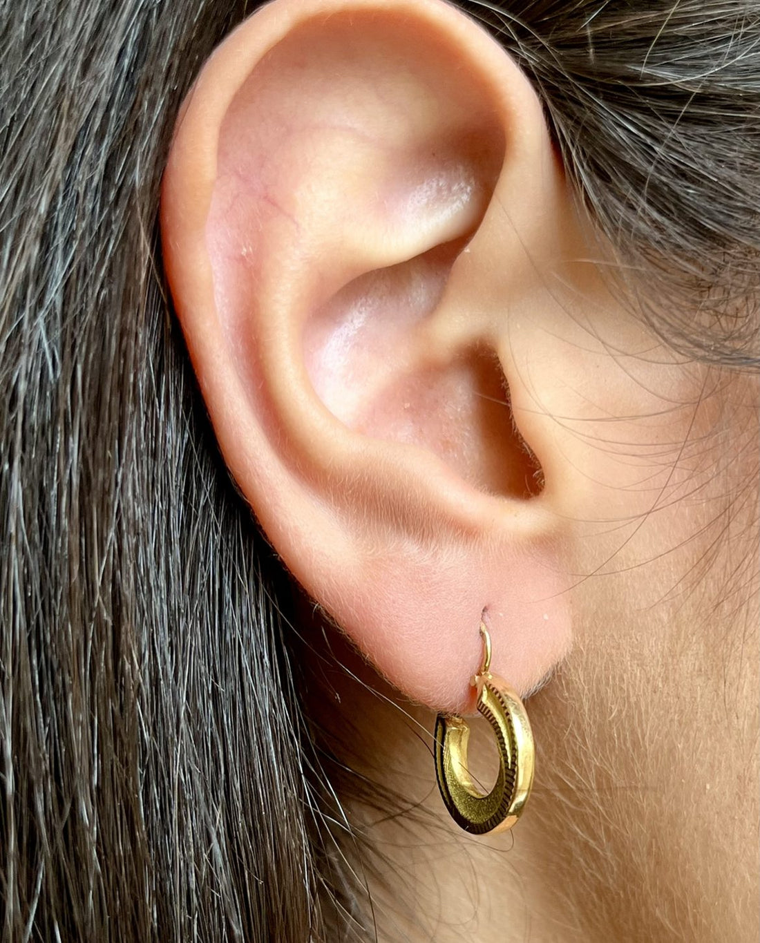 Créoles vintage en Or "Flora"