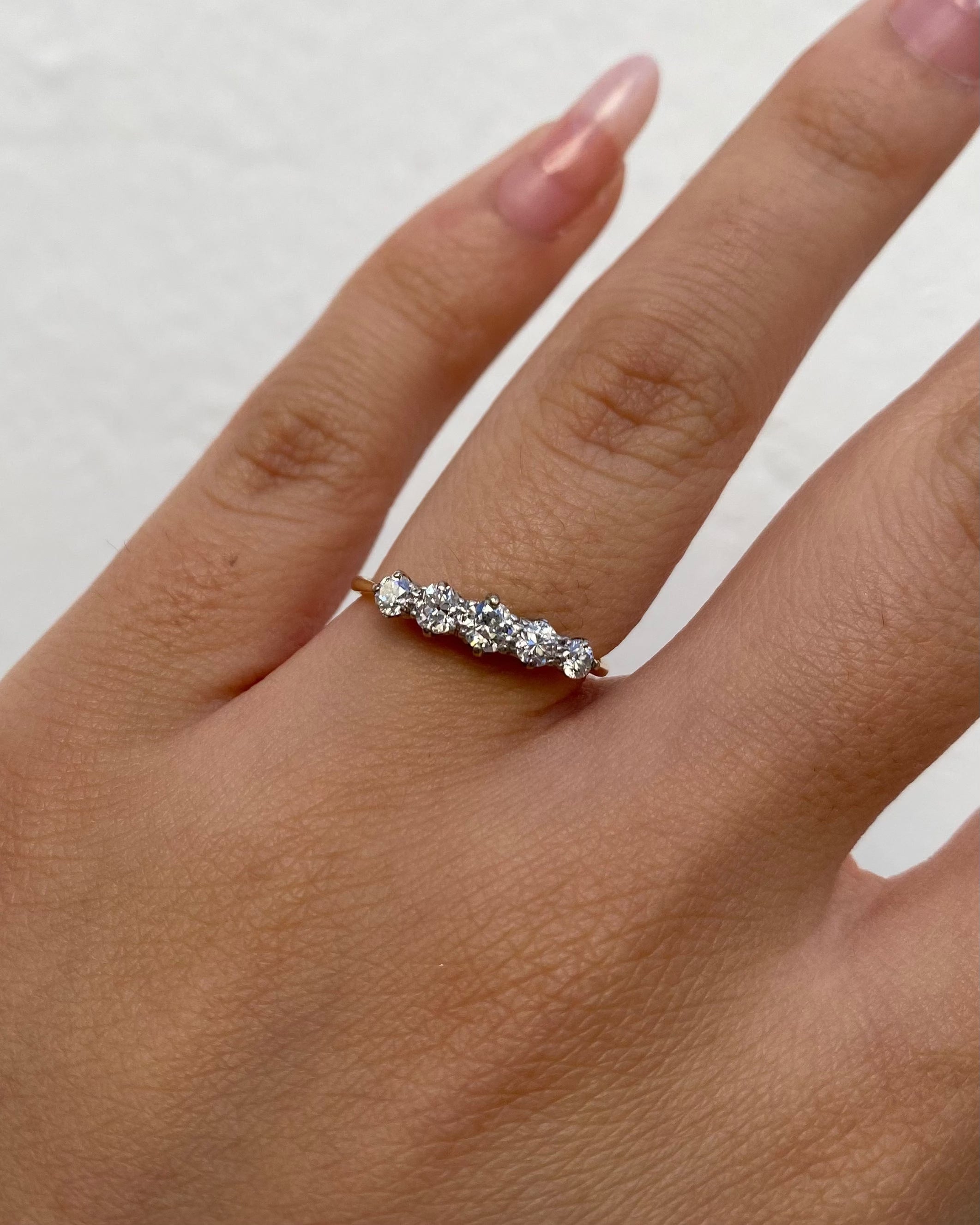 Bague Riviere 5 diamants "June"