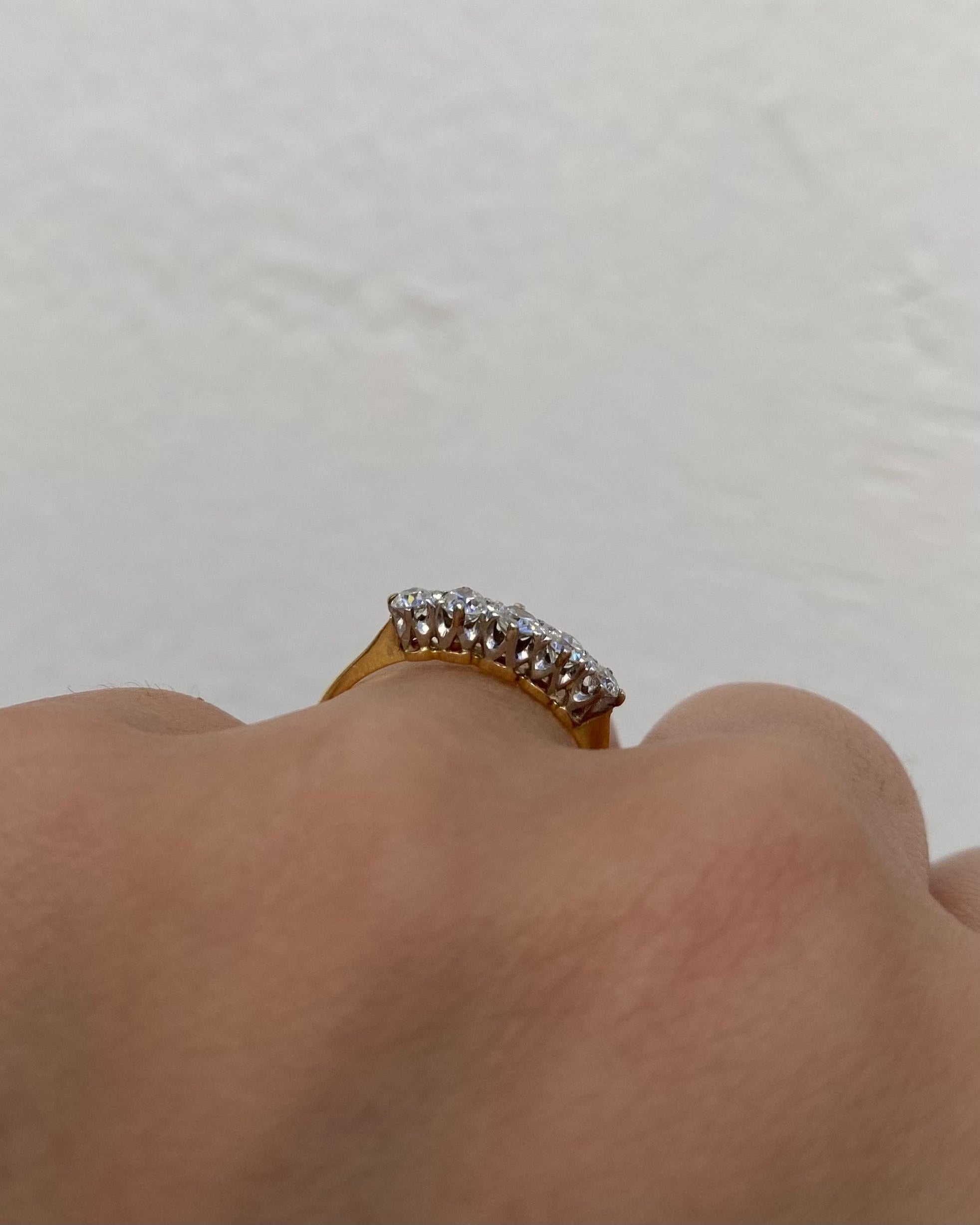 Bague Riviere 5 diamants "June"