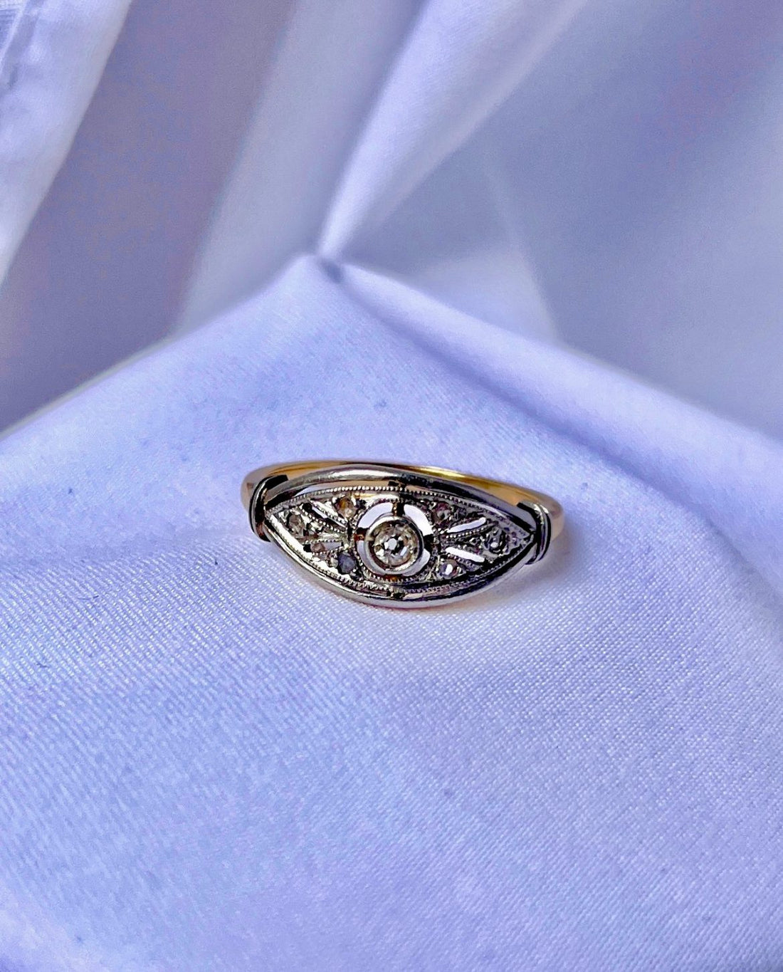 Bague art déco diamant &quot;Zoé &quot;