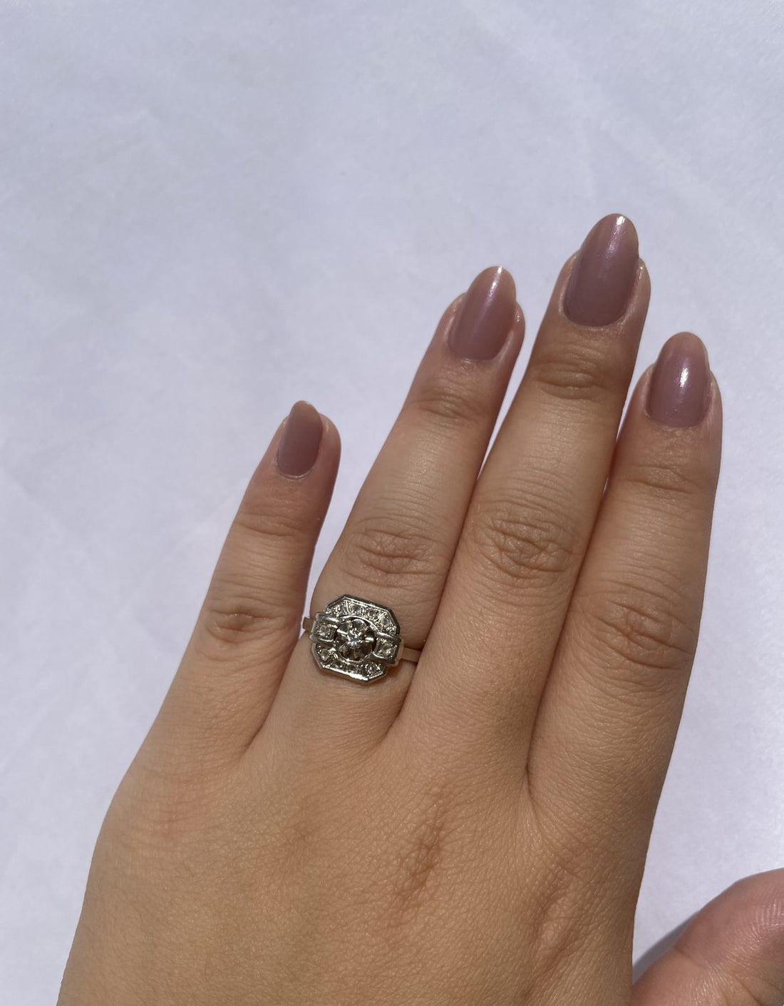 Bague art déco diamants &quot;Philipine&quot;