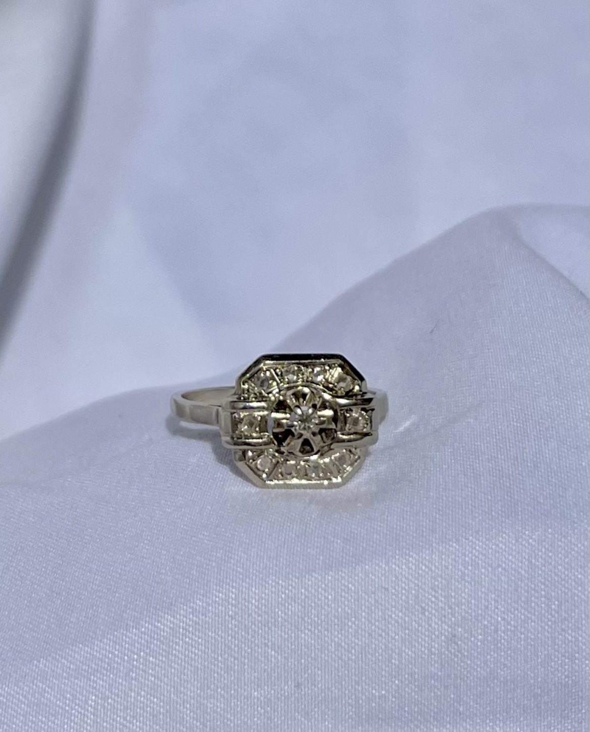 Bague art déco diamants &quot;Philipine&quot;