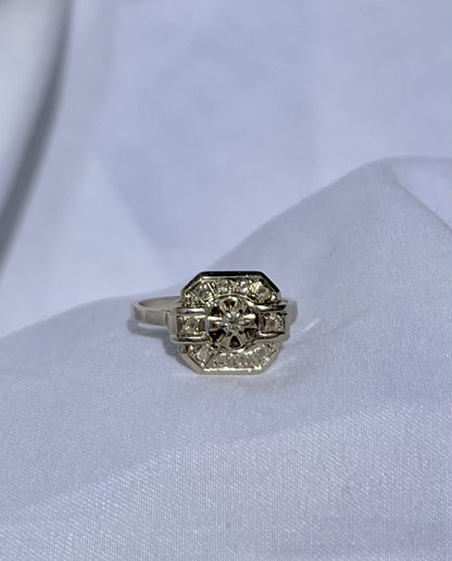 Bague art déco diamants &quot;Philipine&quot;
