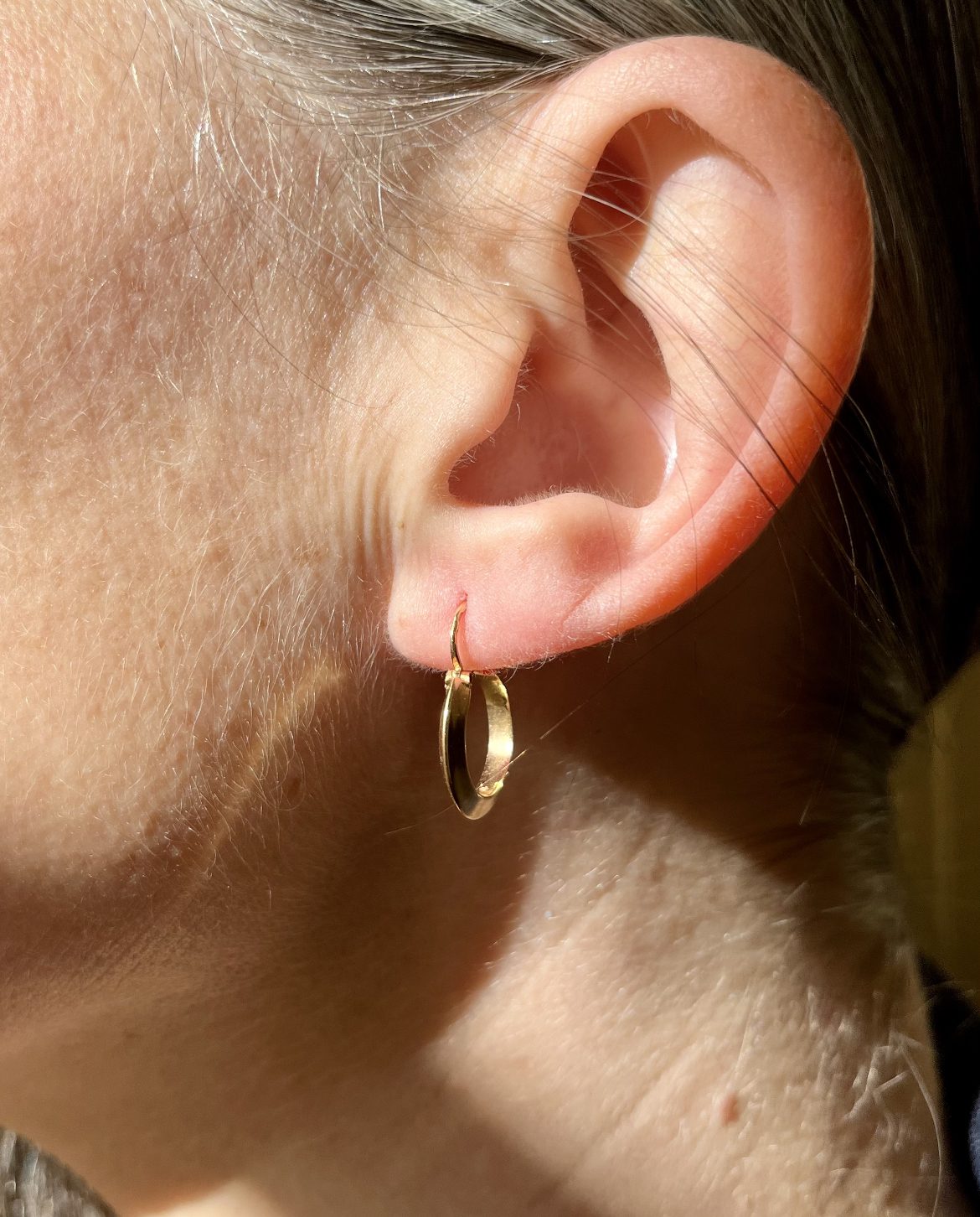 Vintage Gold Hoop Earrings "Annalise"