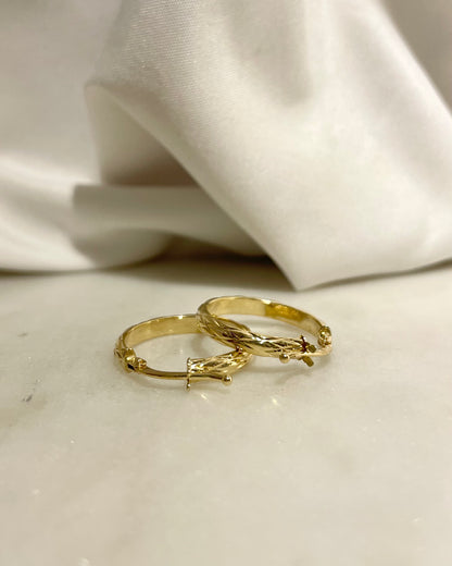 Créoles Vintage Or Jaune 18 Carats &quot;Sofia&quot;