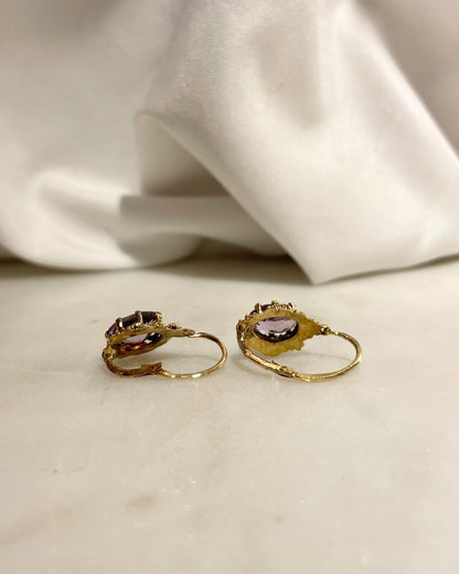 Dormeuses Améthystes 2.20 carats &quot;Vittoria&quot;