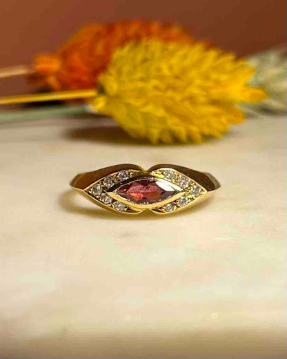 Bague Tourmaline &amp; diamants &quot;Sylia&quot;