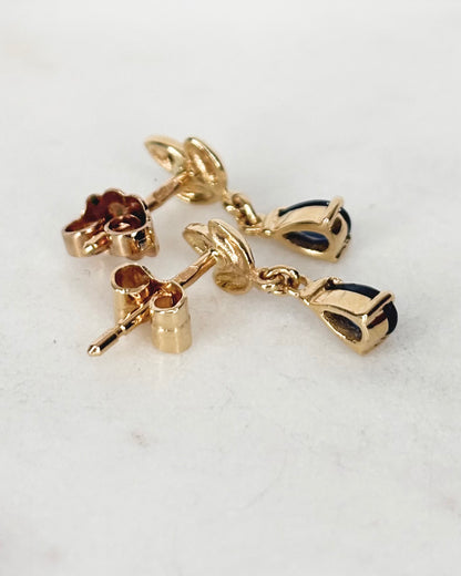 Boucles Saphir &amp; Diamants &quot;Kaitlyn&quot;
