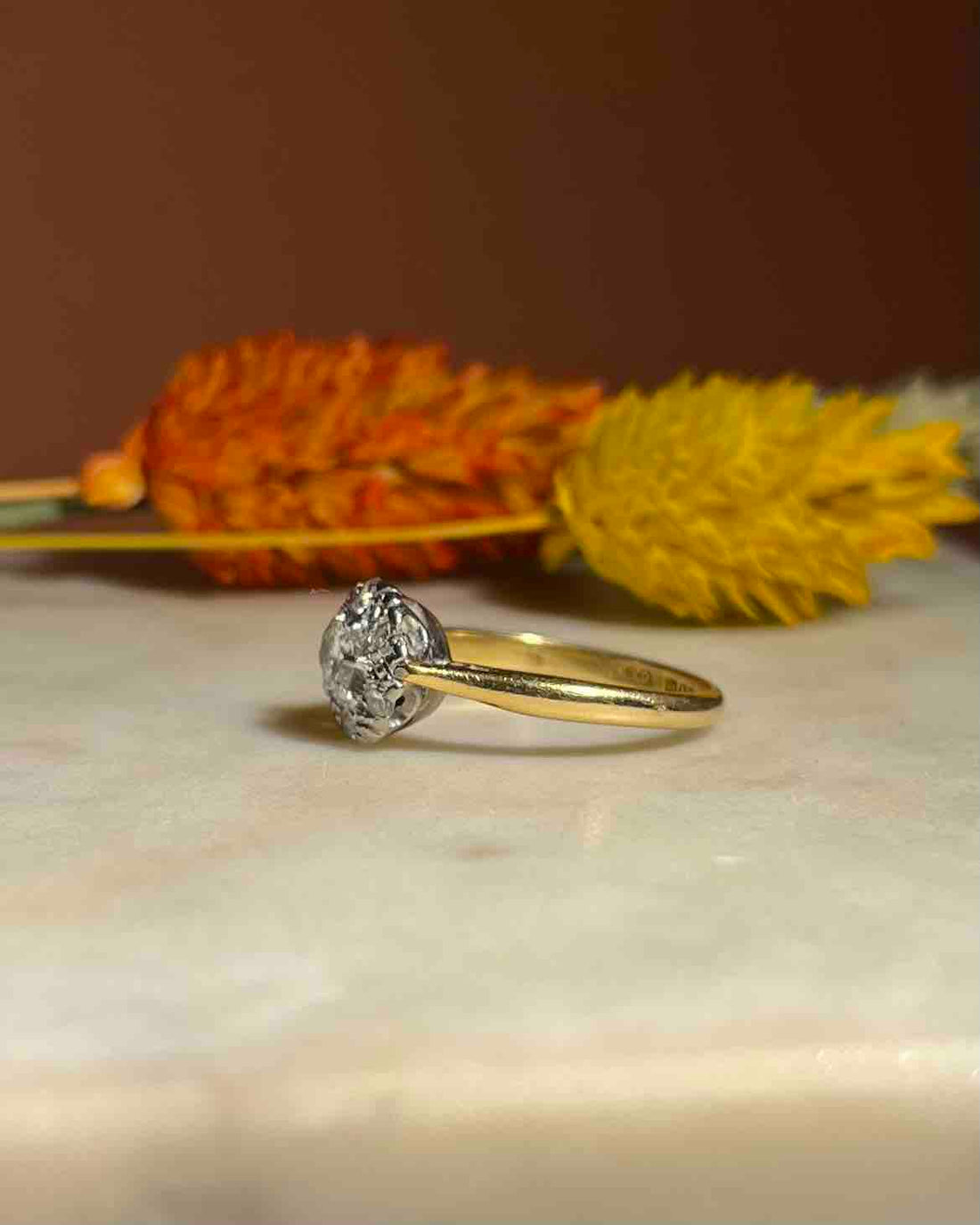 Bague Art-déco diamants 0.50 Carat &quot;Elina&quot;
