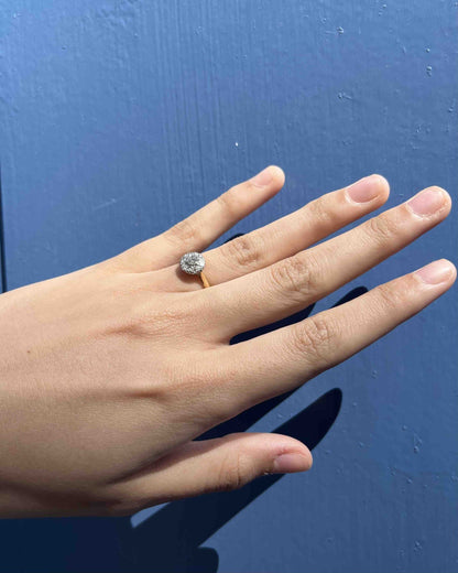 Anillo Art Déco con diamantes de 0,50 quilates &quot;Elina&quot;