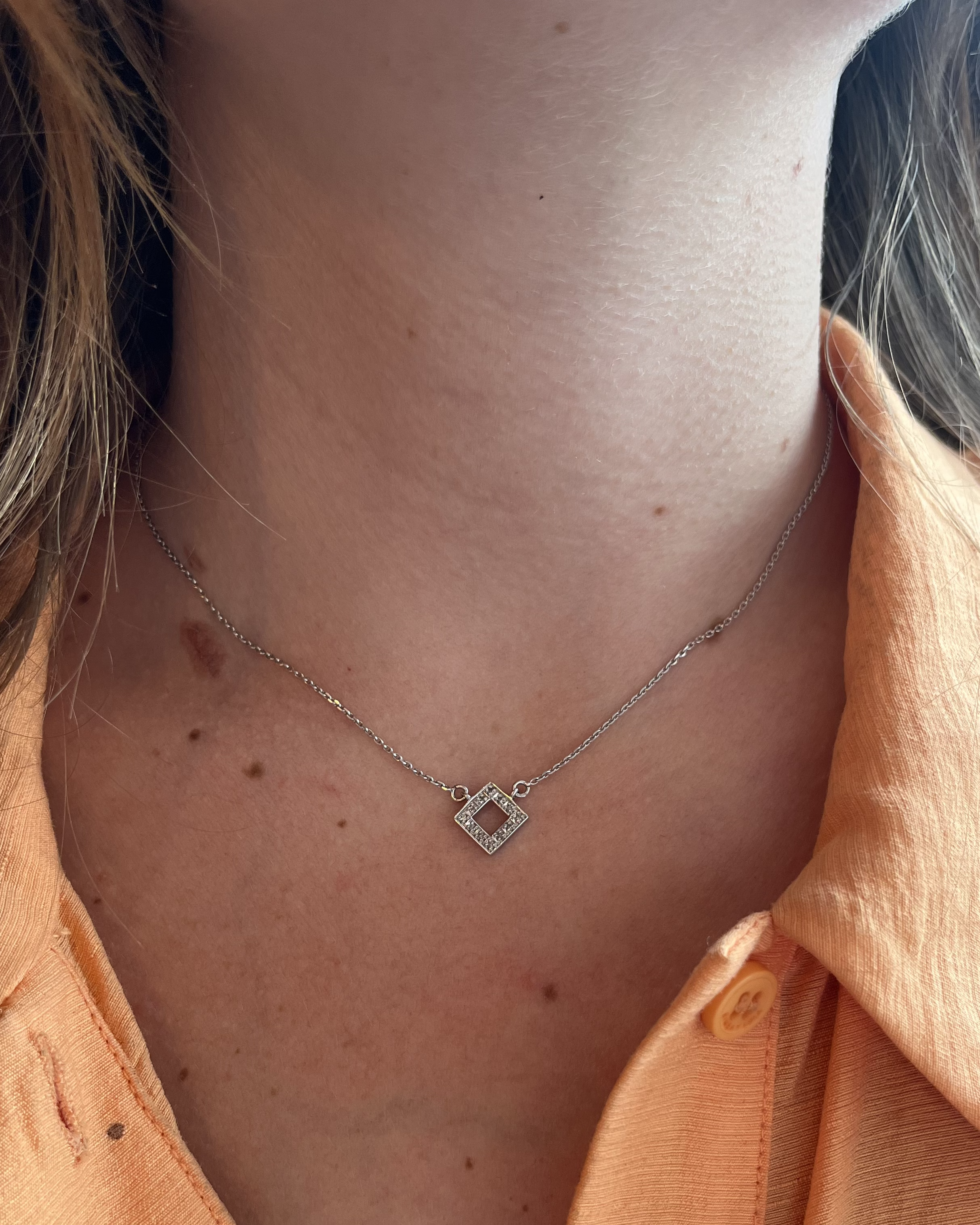 Vintage diamond necklace "Léolia"