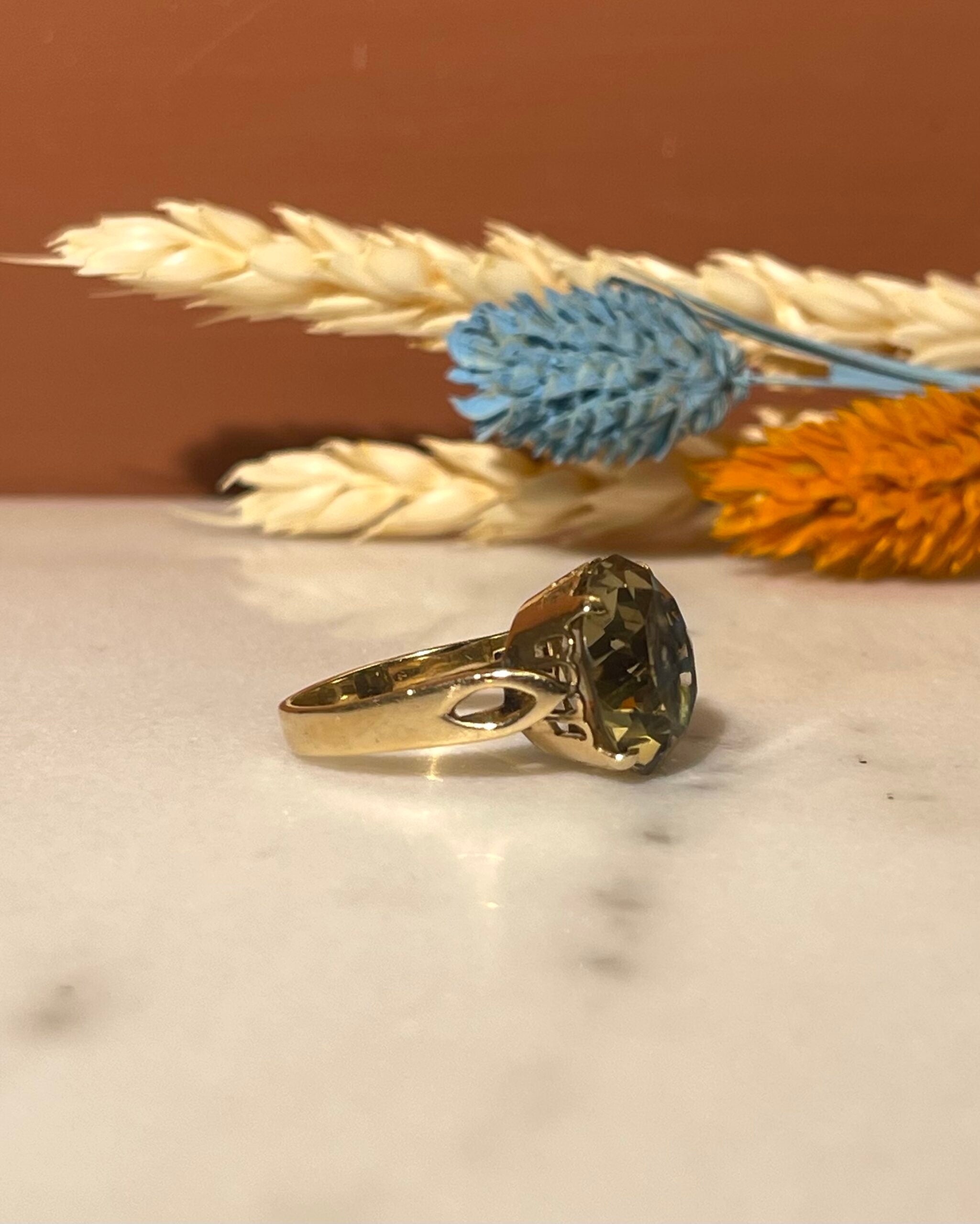 Citrine Cocktail Ring 8.60 Carats “Zita”