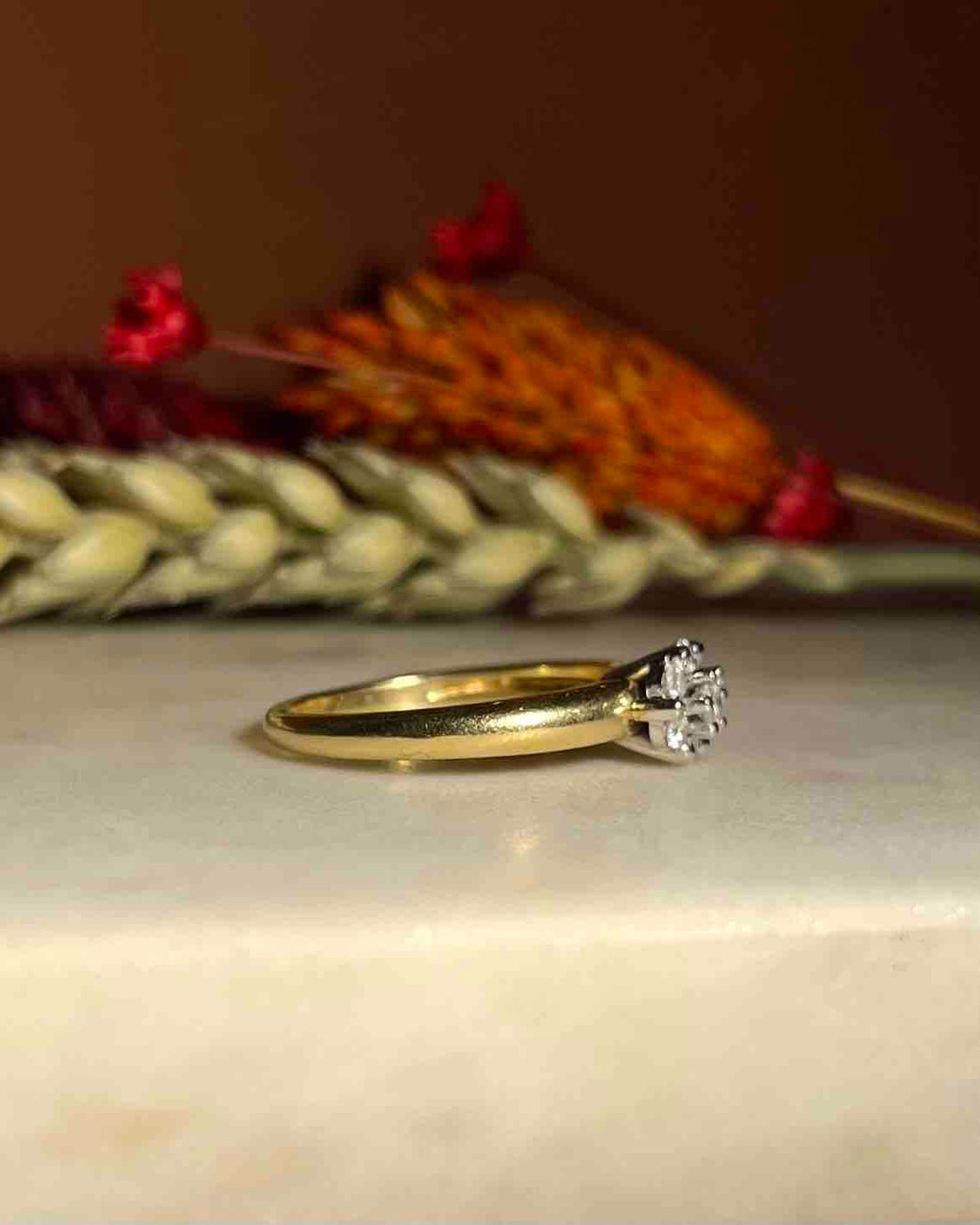 Bague solitaire diamants &quot;Nayanka&quot;