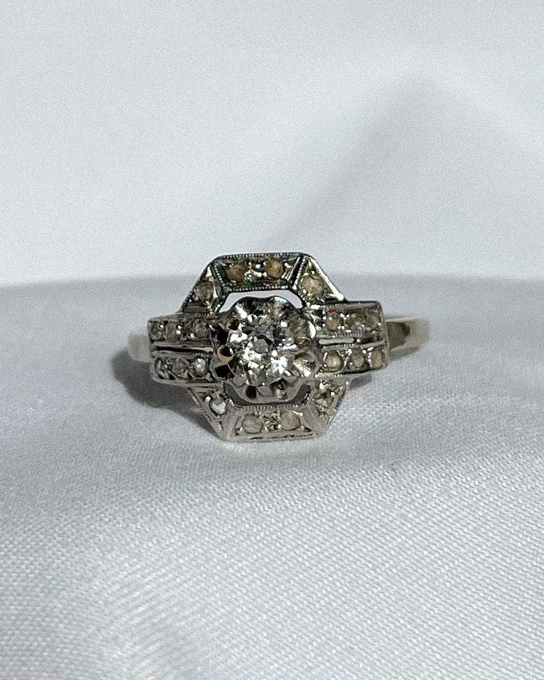 Bague art déco diamants &quot;Isalie&quot;
