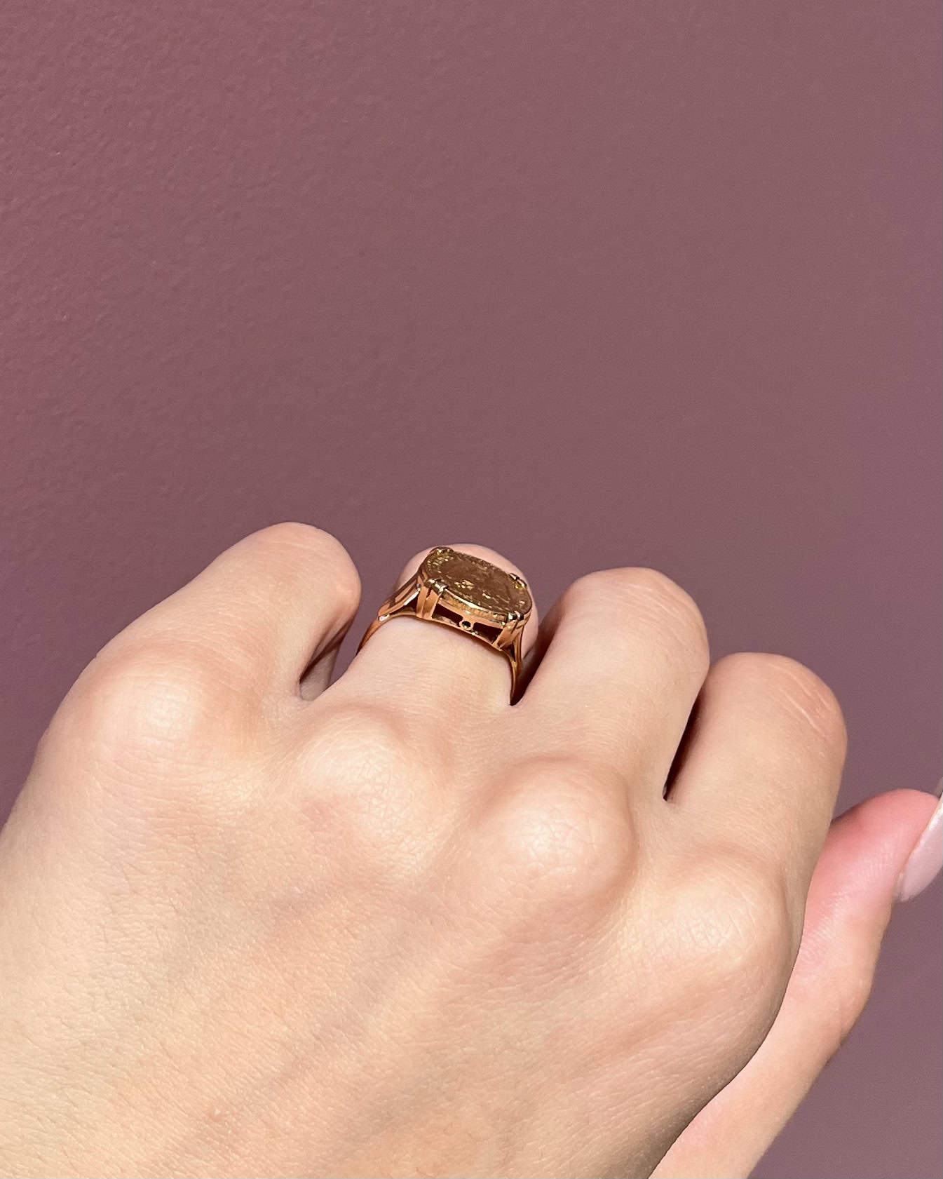 Bague Chevalière Pièce d&