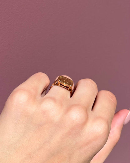 Bague Chevalière Pièce d&