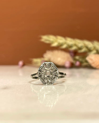 Bague Vintage Art-Déco Diamants &quot;Violaine&quot;