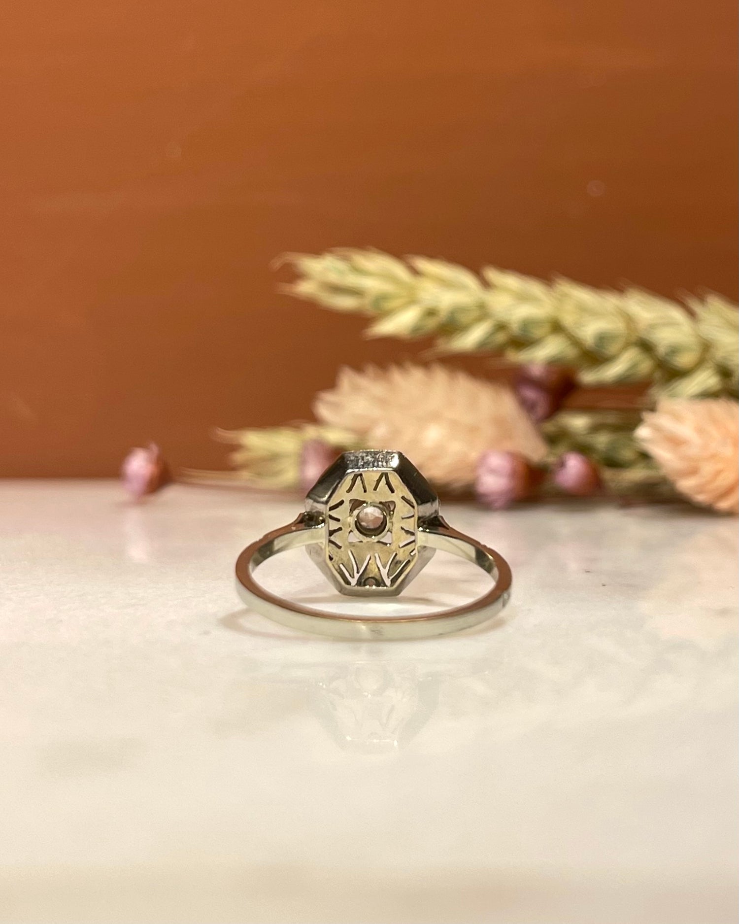 Bague Vintage Art-Déco Diamants &quot;Violaine&quot;