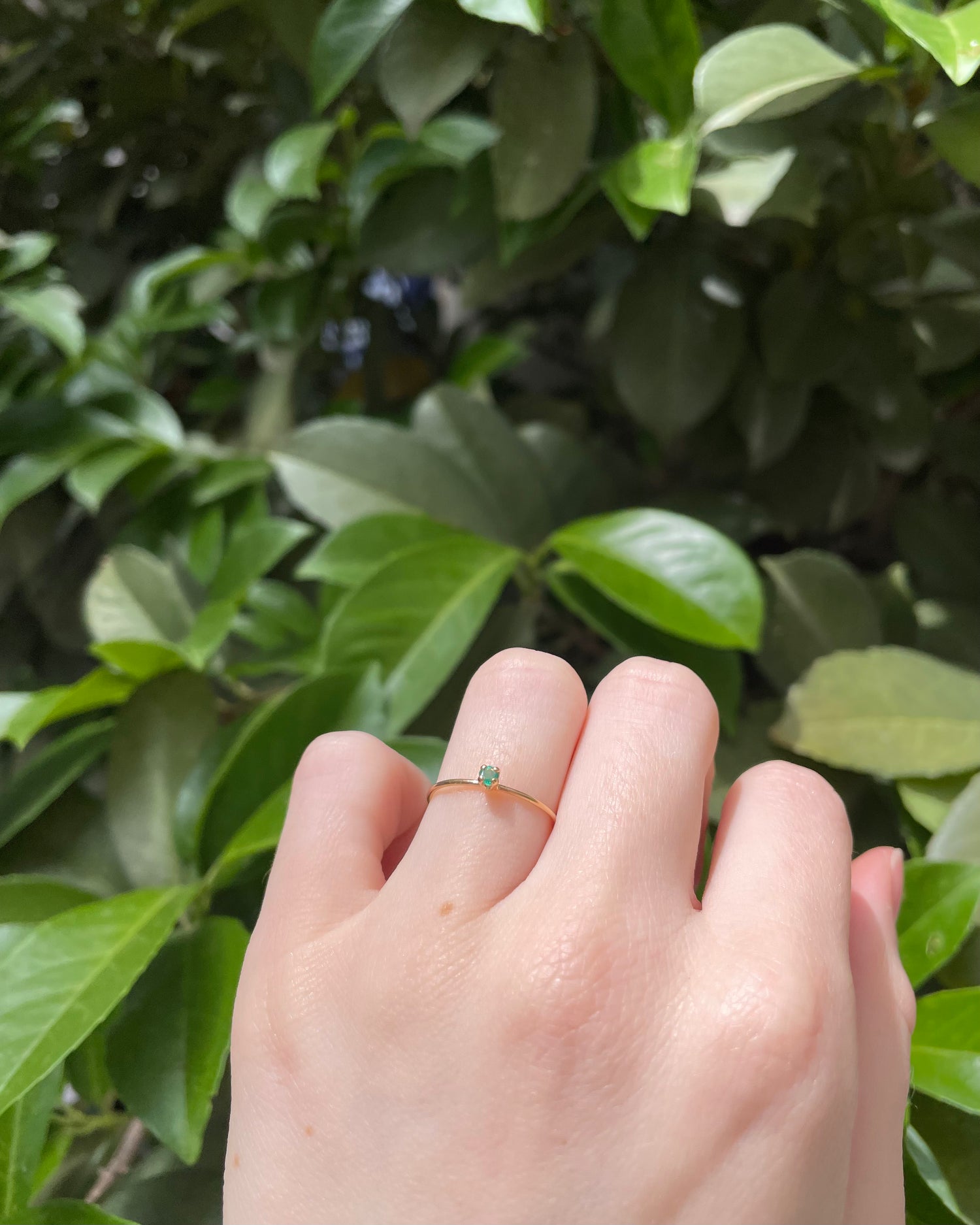 Bague Vintage Solitaire Emeraude &quot;Felicia&quot;
