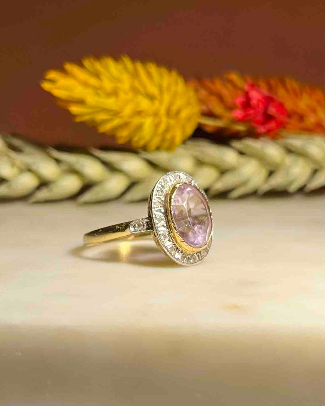 Bague Art-Déco Améthyste & Diamants "Liria"