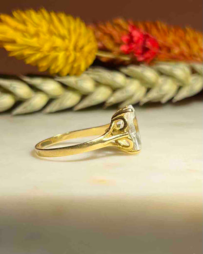 Bague Aigue-Marine vintage &quot;Zalie&quot;