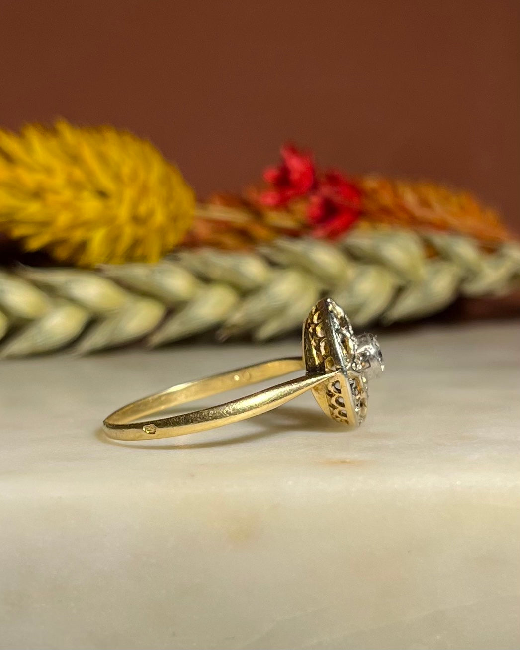 Bague Art-déco diamants &quot;Jessie&quot;