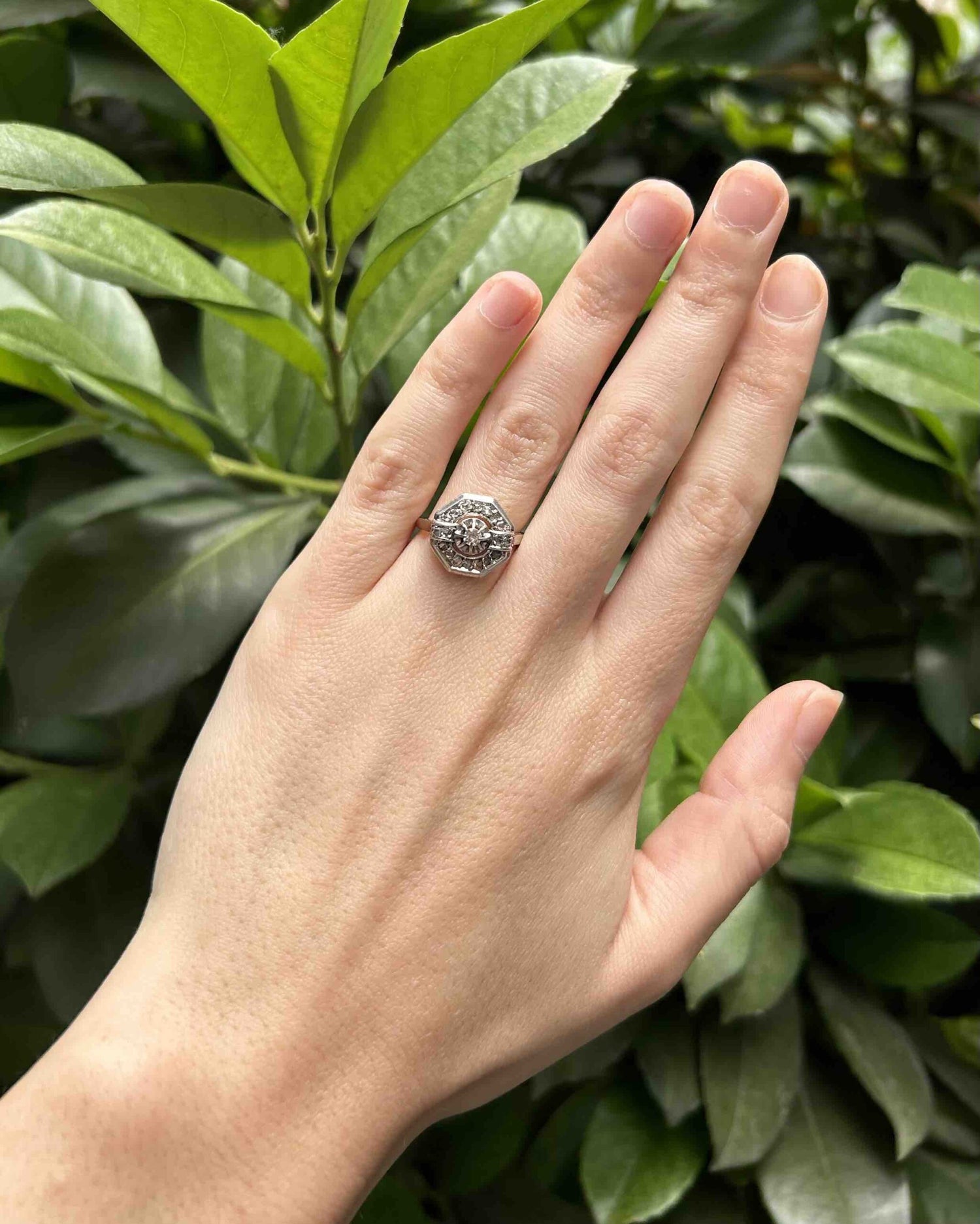 Bague Art-déco Diamants &quot;Louise&quot;