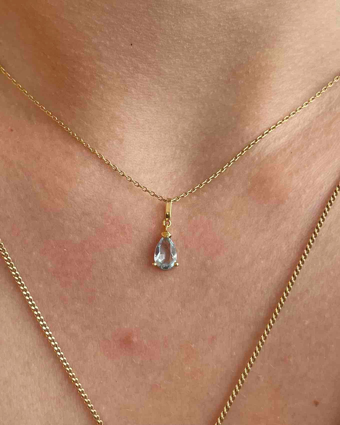 Pendentif &quot;Emie&quot; Aigue-Marine