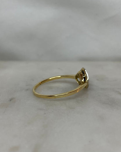 Bague Art Déco Saphirs 0.24 carat &amp; Diamants “Lazarelle”