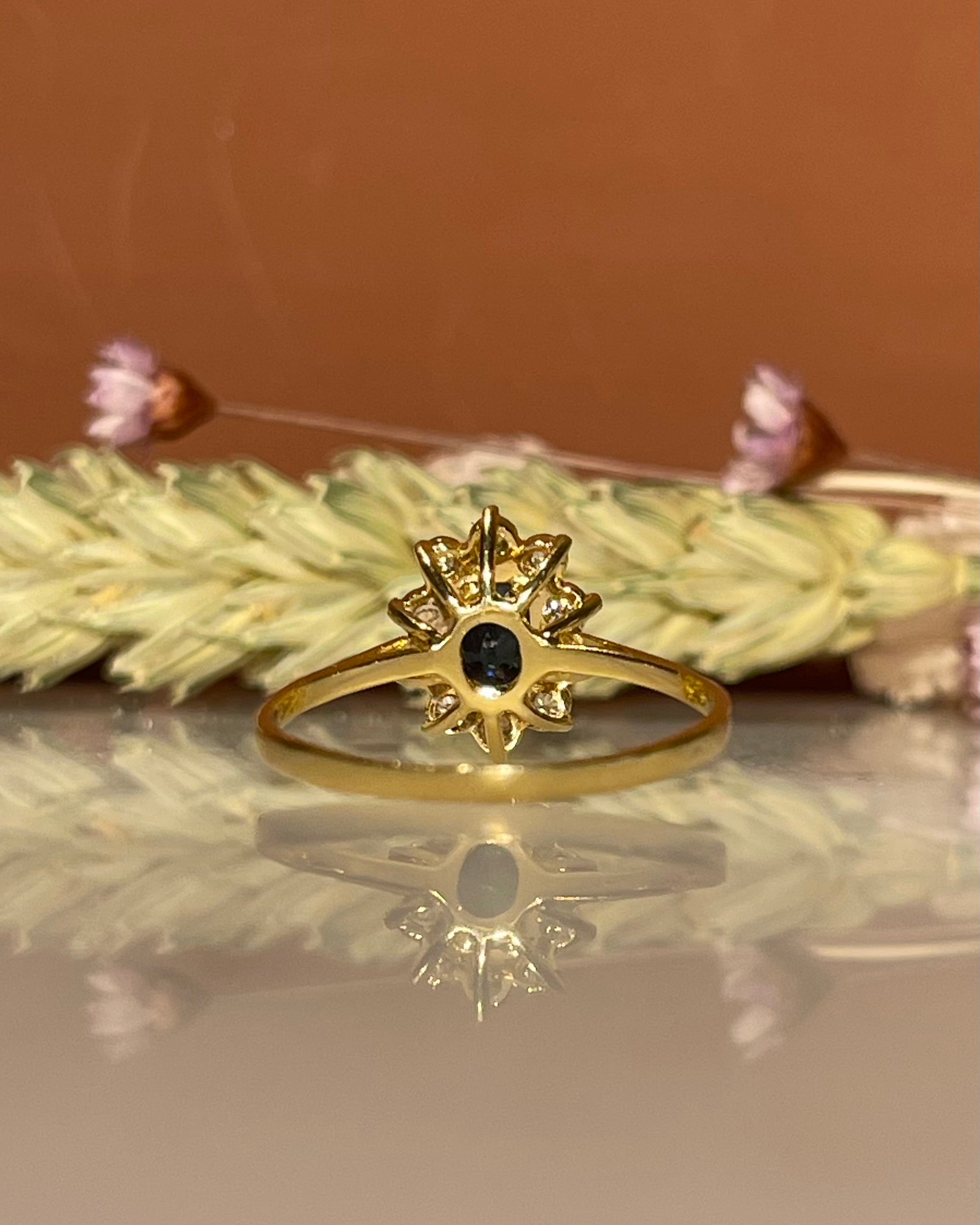 Bague Marguerite Saphir &amp; Diamants &quot;Christiane&quot;