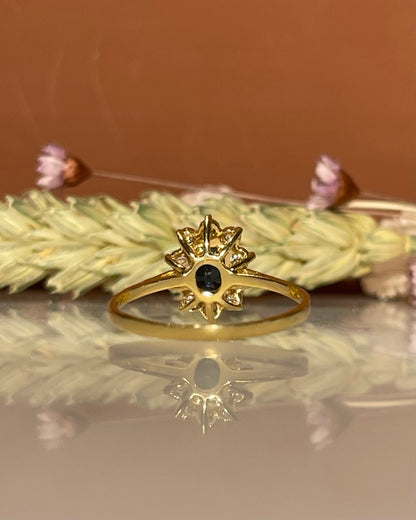 Bague Marguerite Saphir &amp; Diamants &quot;Christiane&quot;