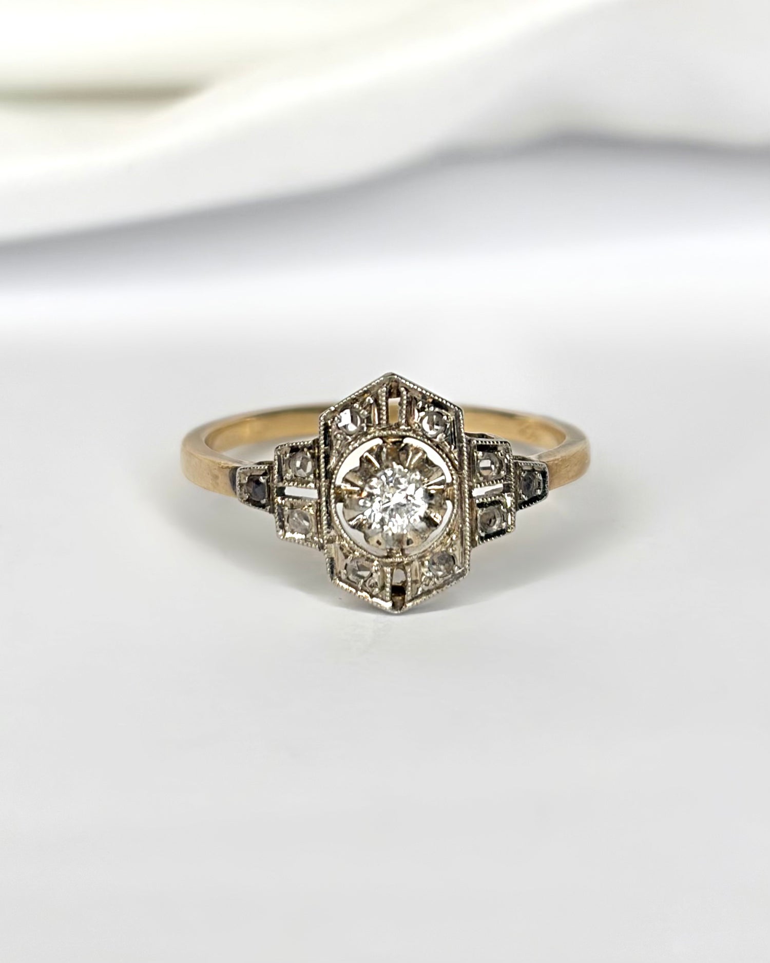 Bague Art-Déco Diamants "Francesca"