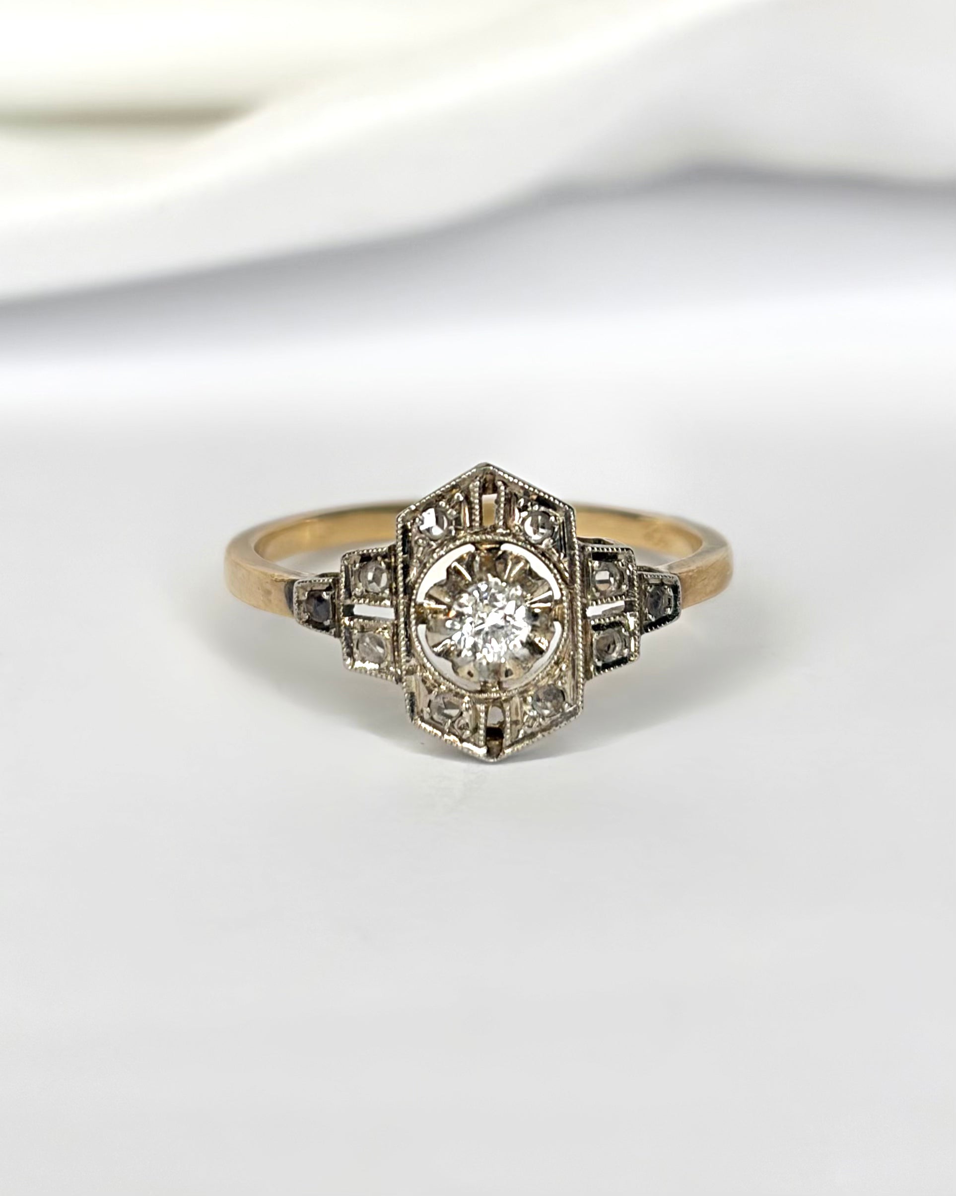 Bague Art-Déco Diamants "Francesca"
