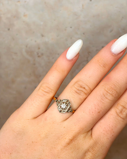 Bague Art-Déco Diamants "Francesca"