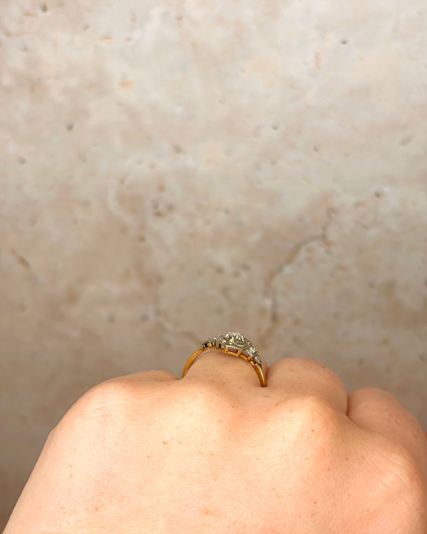 Bague Art-Déco Diamants "Francesca"