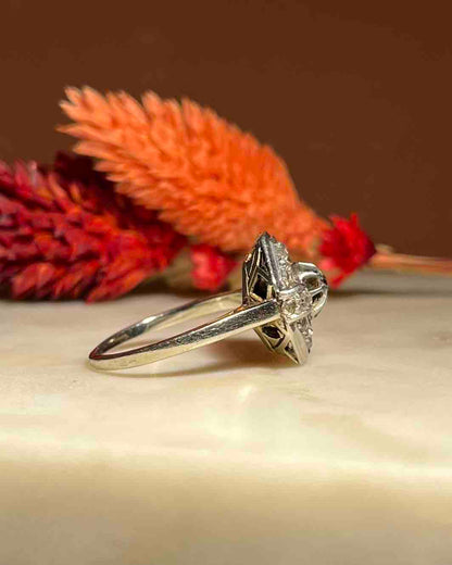 Bague Art-déco Diamants &quot;Louise&quot;