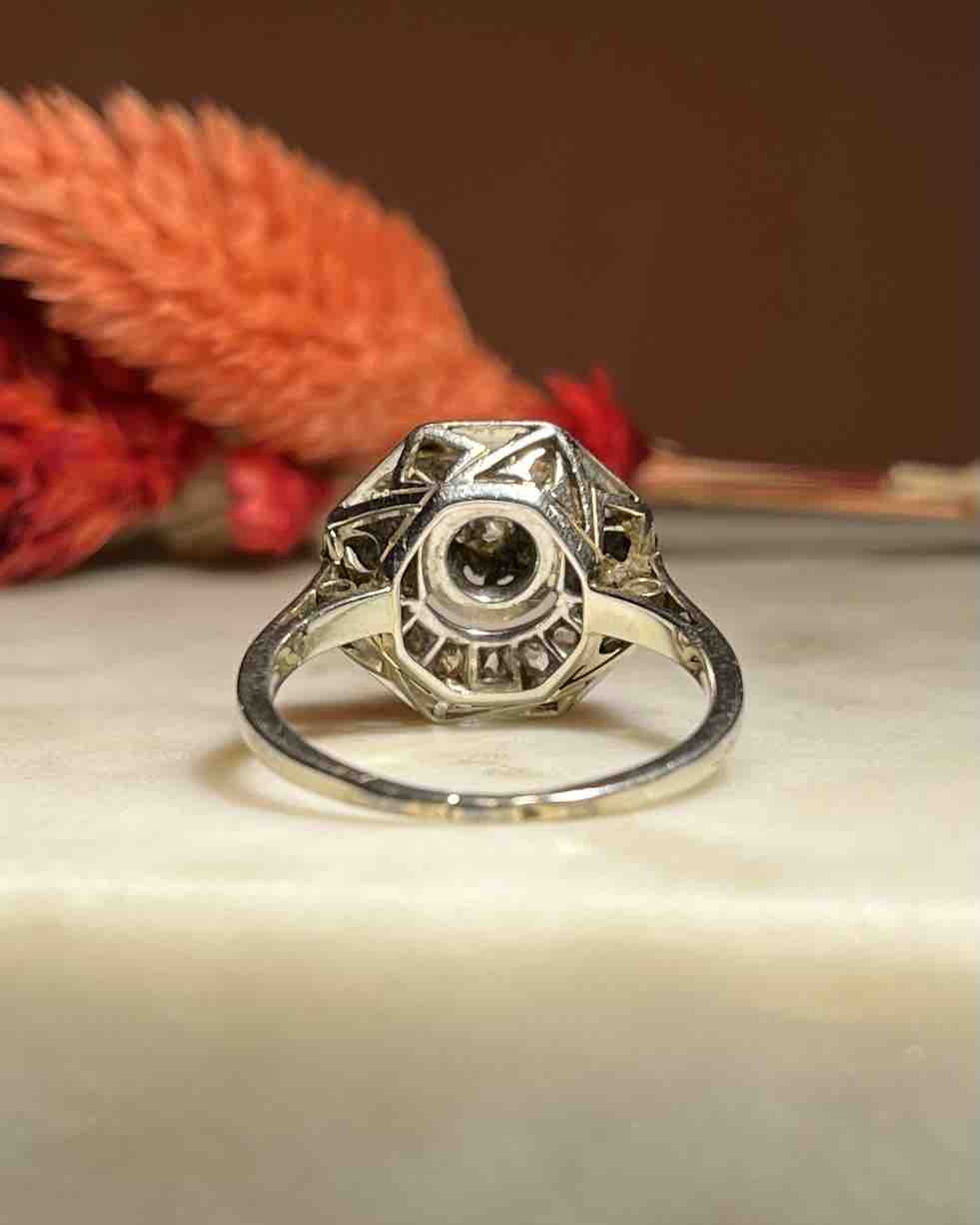 Bague Art-déco Diamants &quot;Louise&quot;