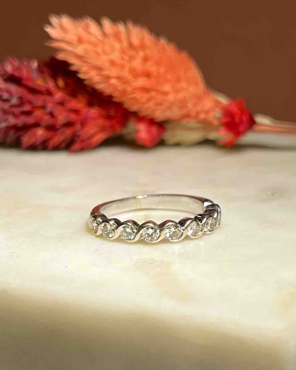 Demi-alliance Américaine diamants &quot;Vanessa&quot;