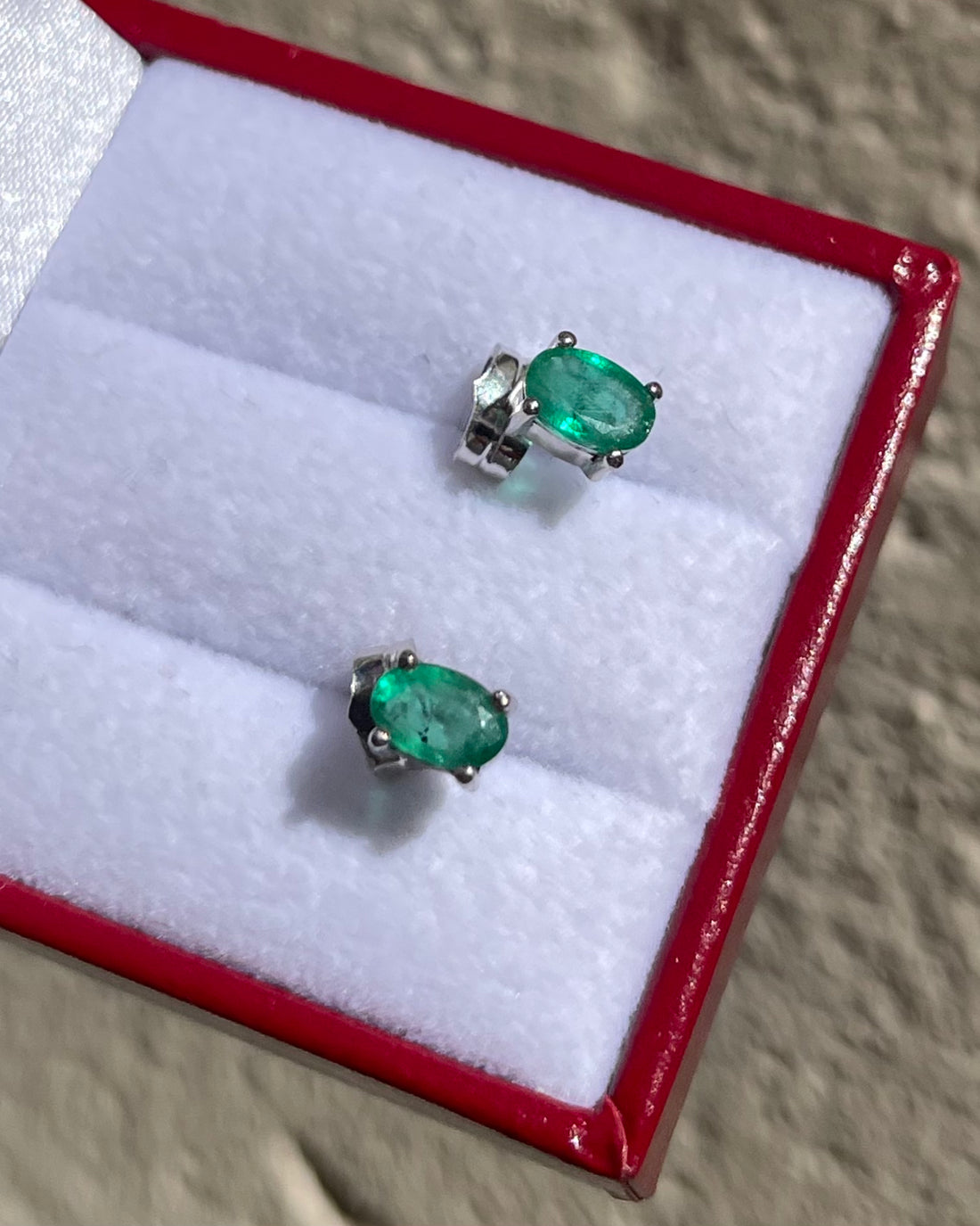 Puces Émeraudes 1 carat &quot;Melanie&quot;