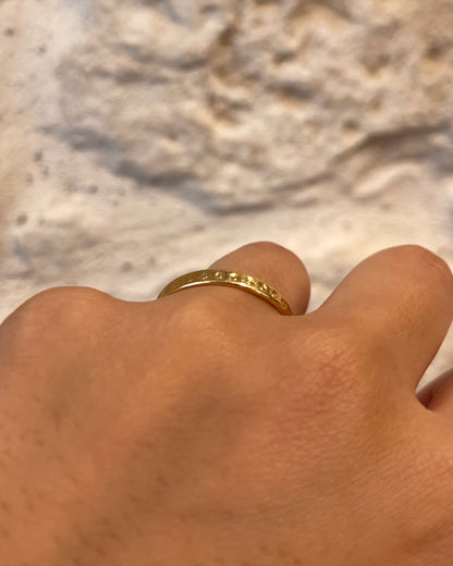 Alliance Or jaune 18 carats &quot;Anae&quot;
