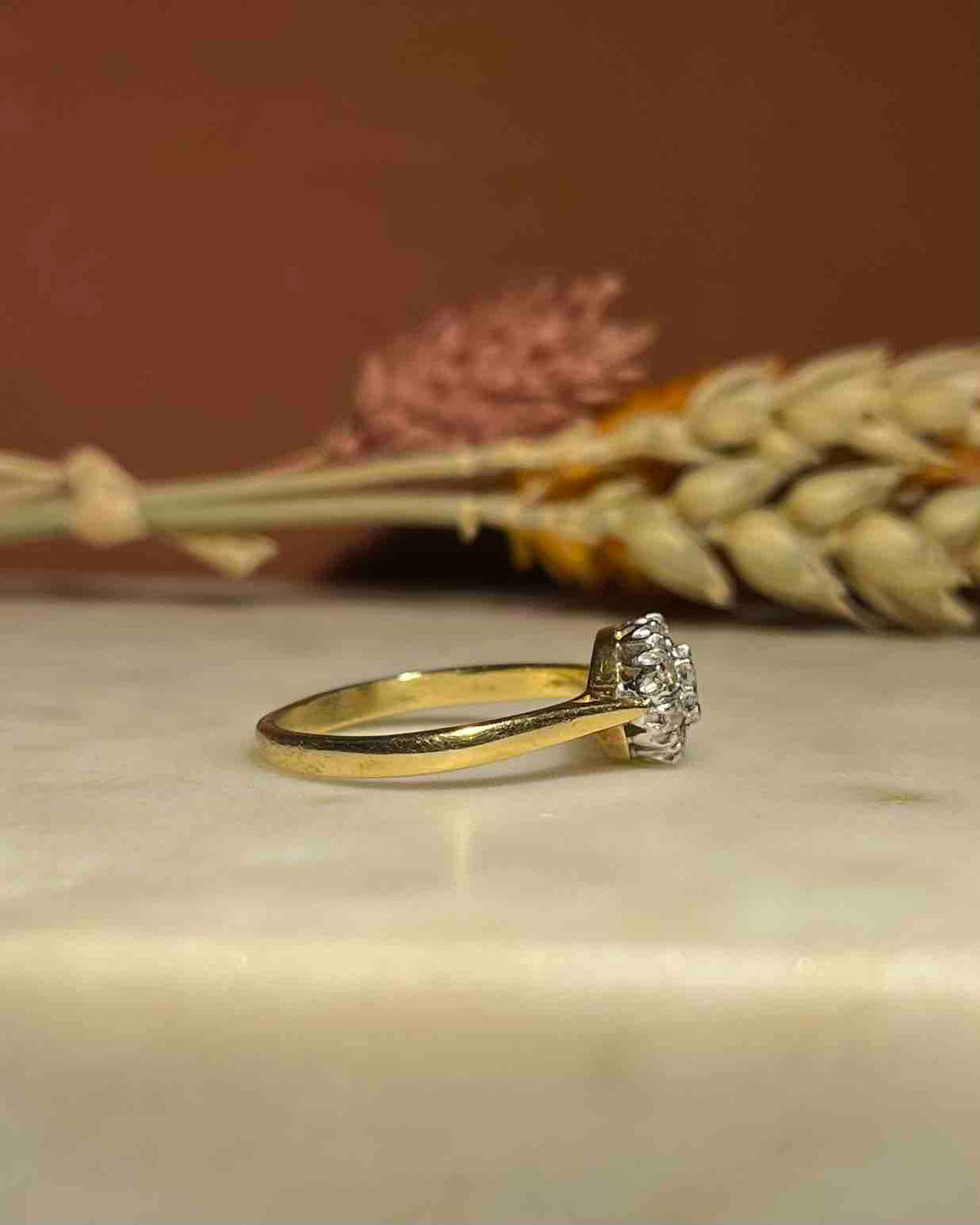 Bague Style Art Déco Diamants vintage &quot;Amber&quot;