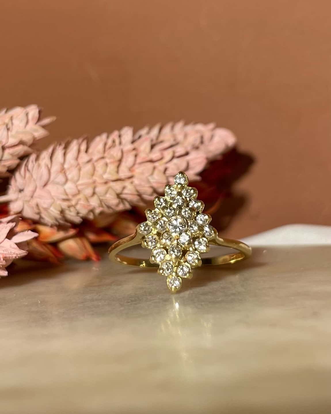 Bague Vintage Losange 25 Diamants &quot;Maïleen&quot;