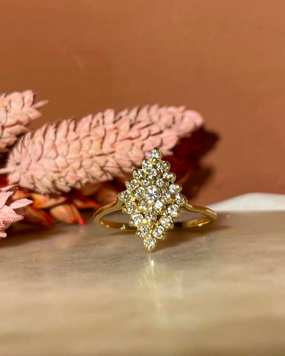 Bague Vintage Losange 25 Diamants &quot;Maïleen&quot;