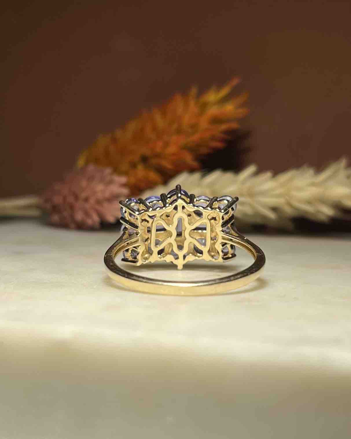 "Cassandra" Tanzanite River Ring