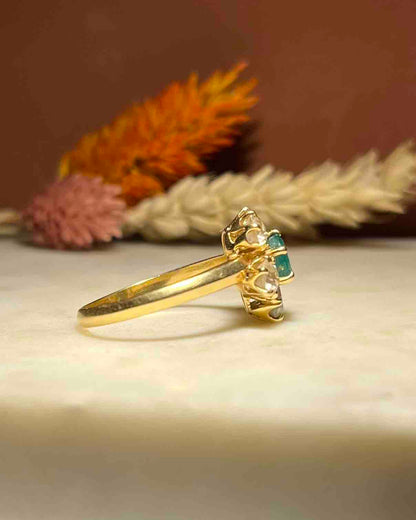 Bague Marguerite Émeraude &amp; Diamants 1.50 carat  &quot;Jasna&quot;