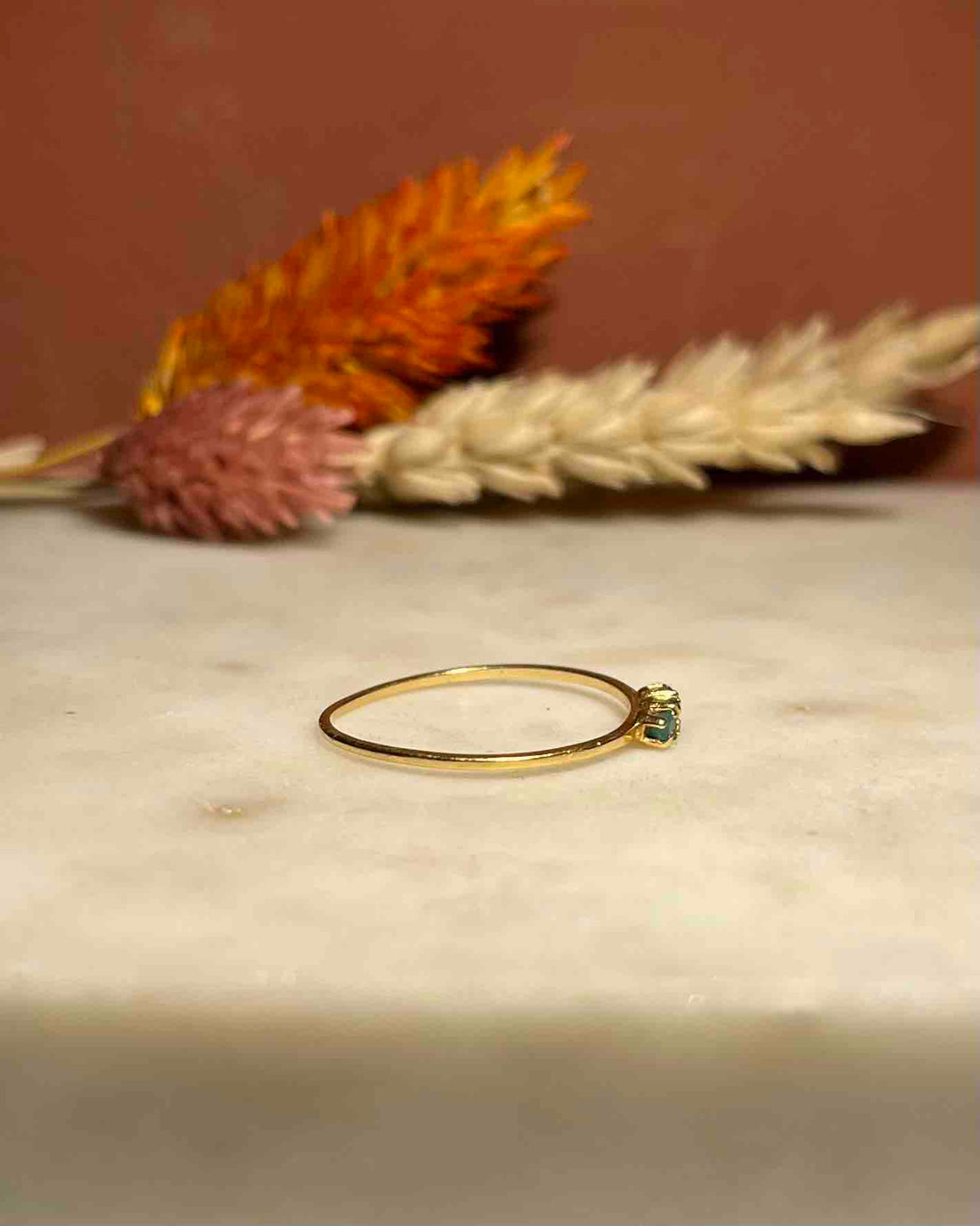 Bague Trilogie Émeraudes &quot;Valentina&quot;