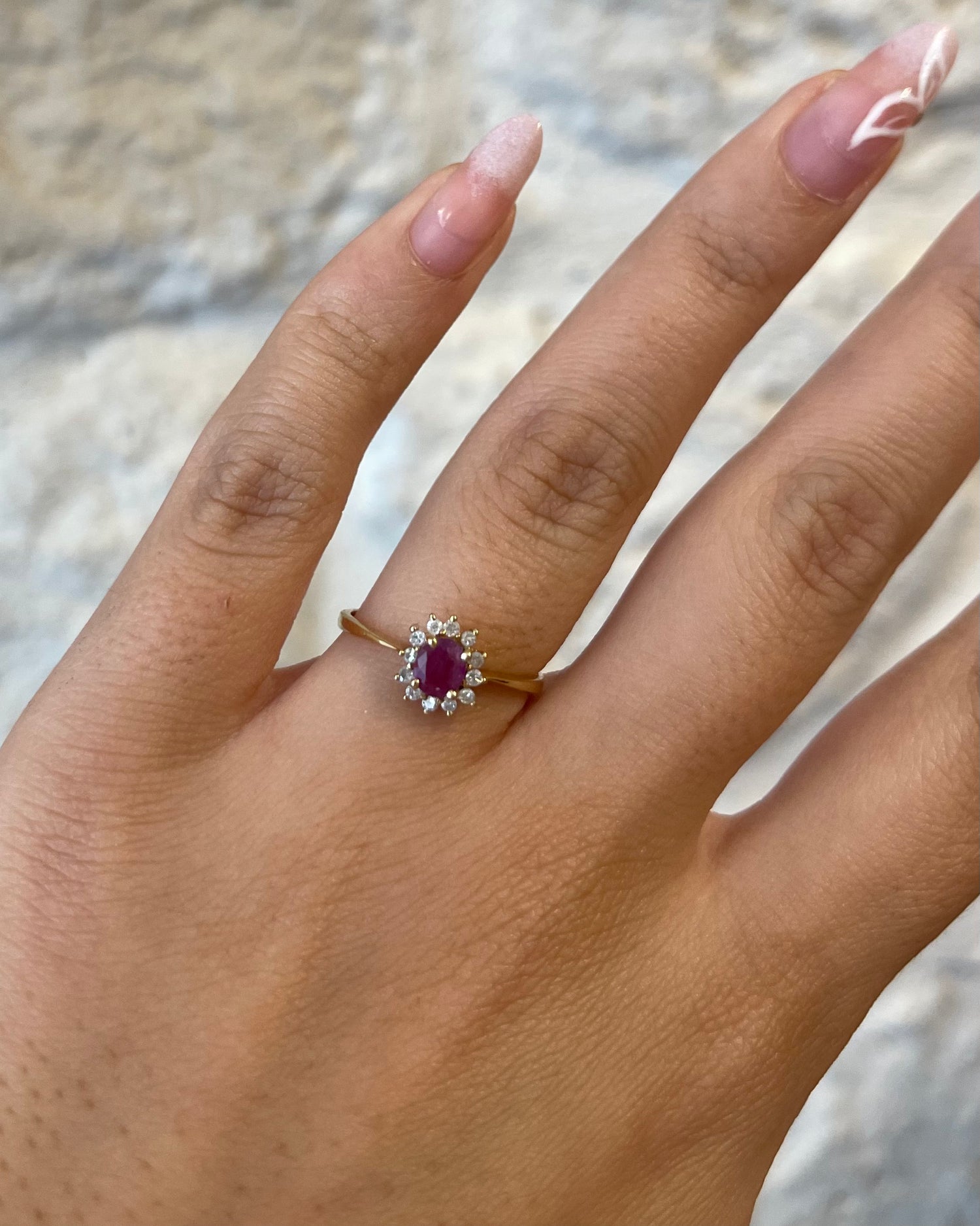 Bague Marguerite Rubis &amp; Diamants &quot;Pim&quot;